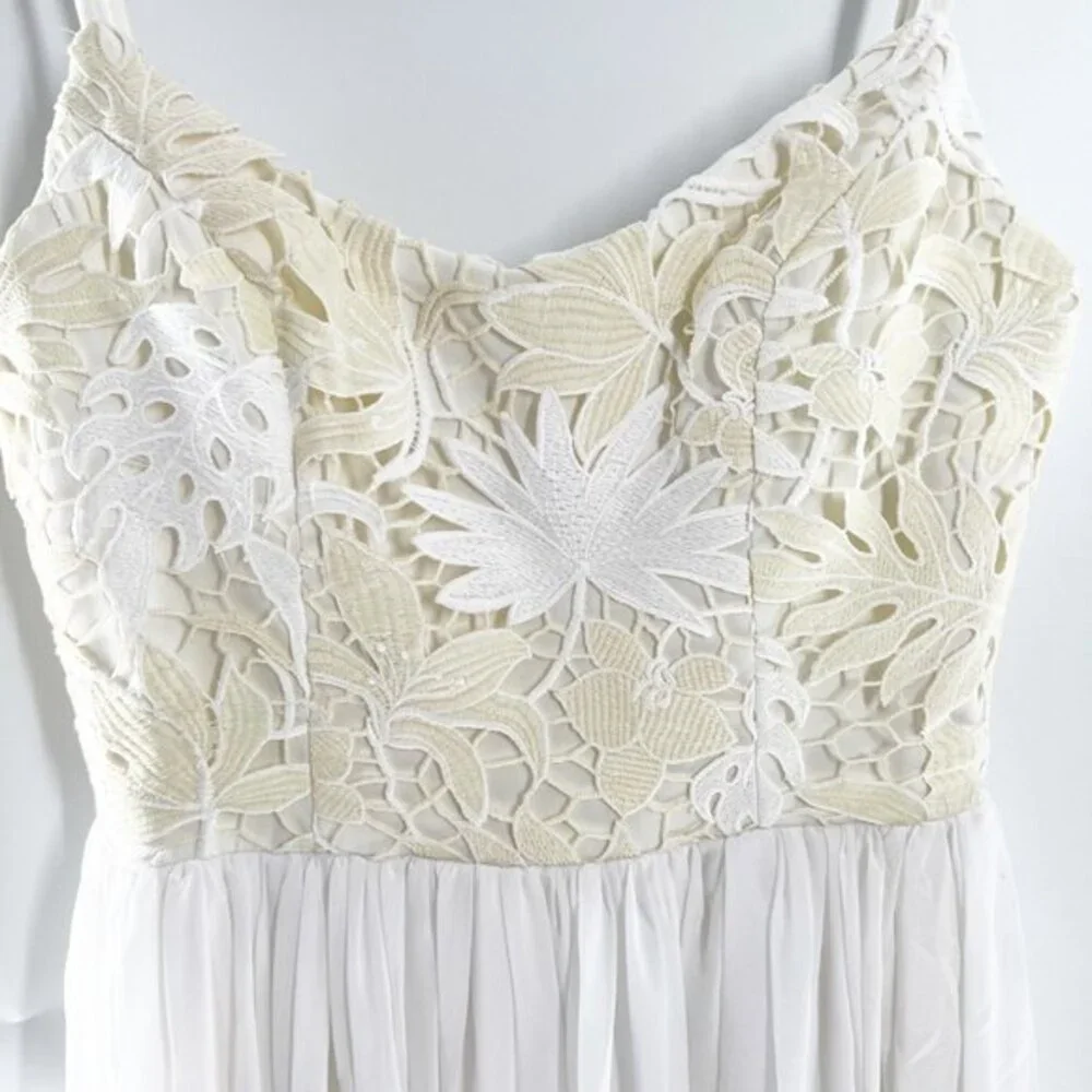 Dress the Population Asha Lace and Chiffon Gown size S NEW - Picture 7 of 13